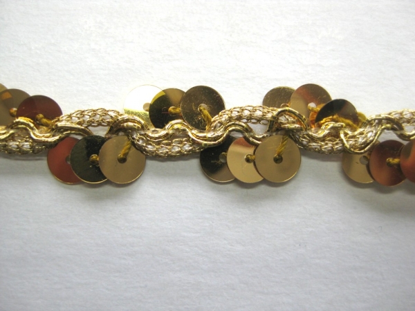 Paillettenband  gold